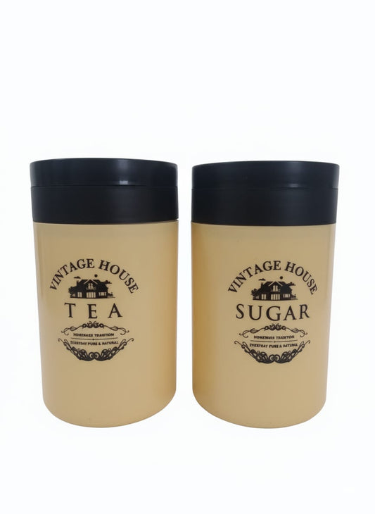 Skylane 2-Section Tea & Sugar Jar Set – Set of 2