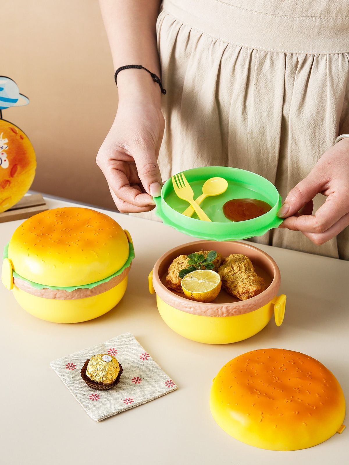 BURGER FUN LUNCH BOX 🎁
