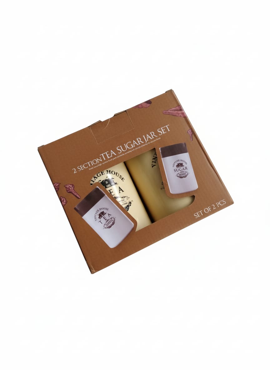 Skylane 2-Section Tea & Sugar Jar Set – Set of 2